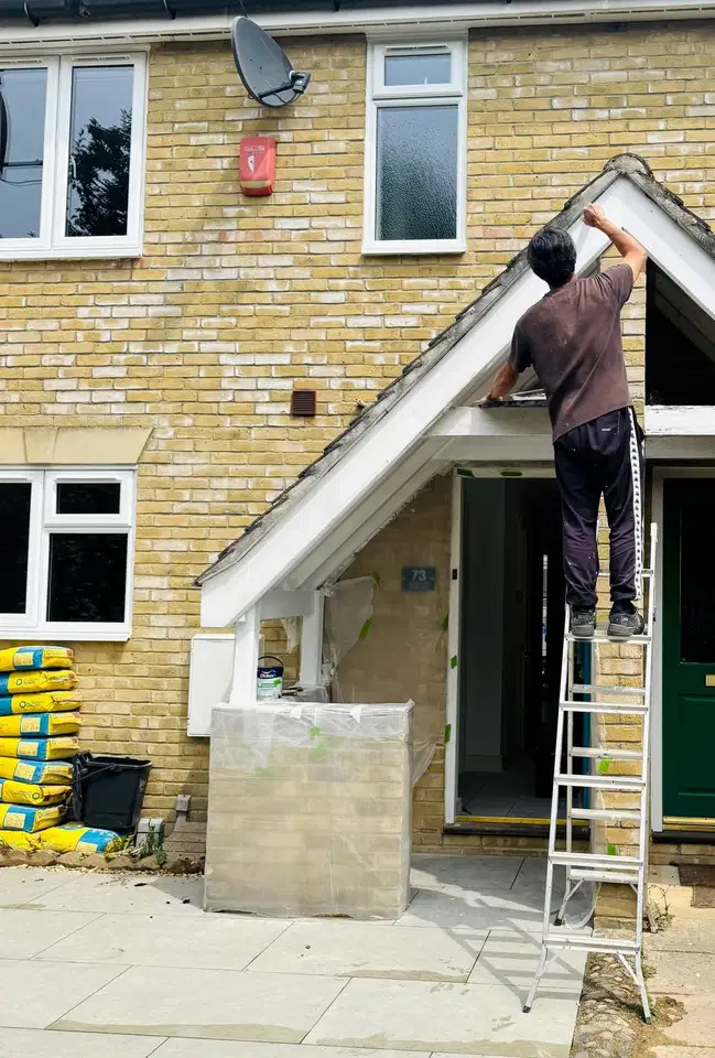 Exterior renovation work